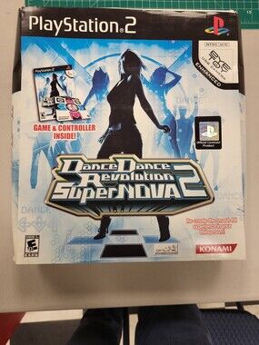 Konami Dance Dance Revolution SuperNOVA2 PS2 PlayStation 2 Game & pad